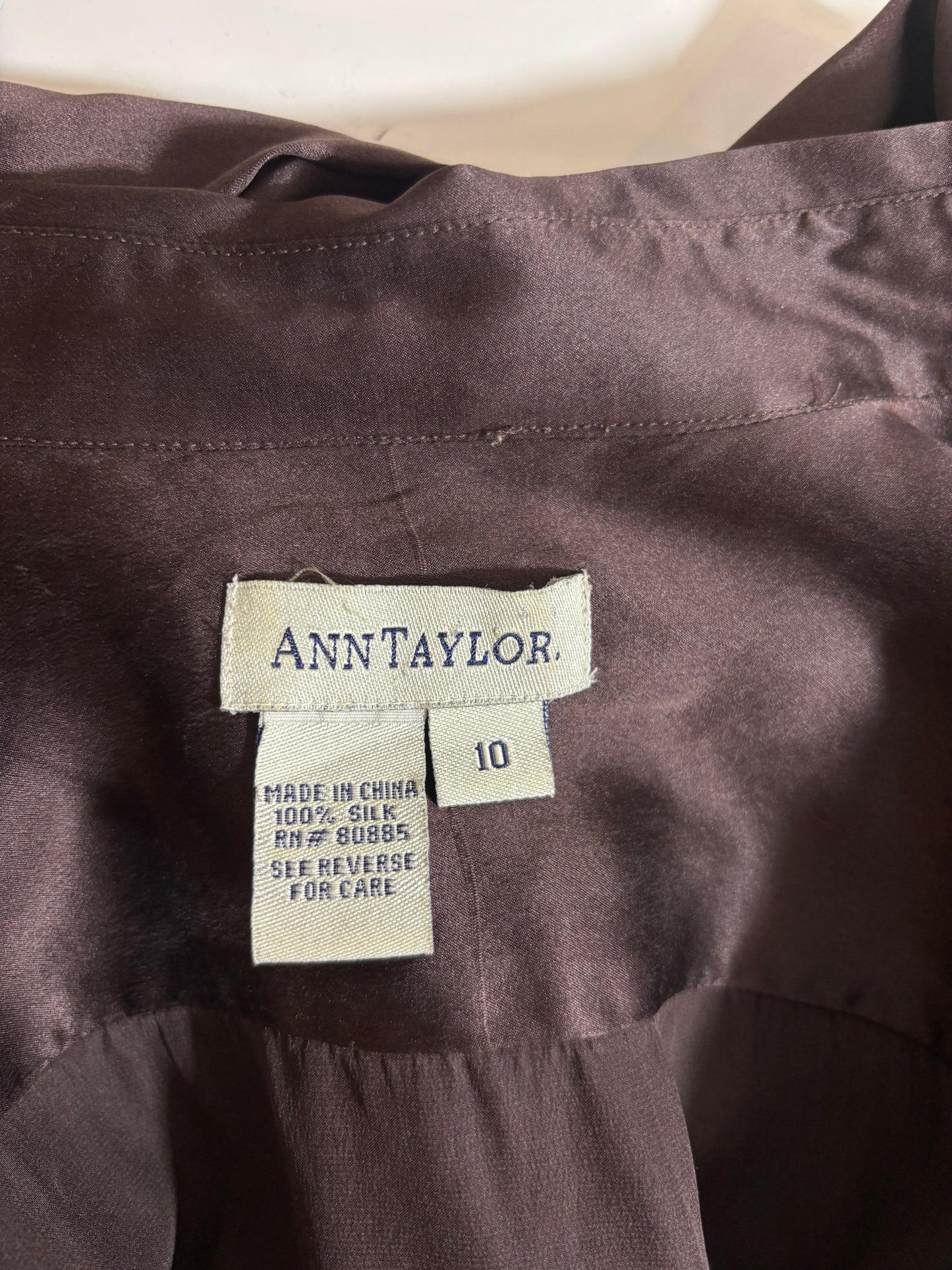 Ann Taylor Silk Button Up
