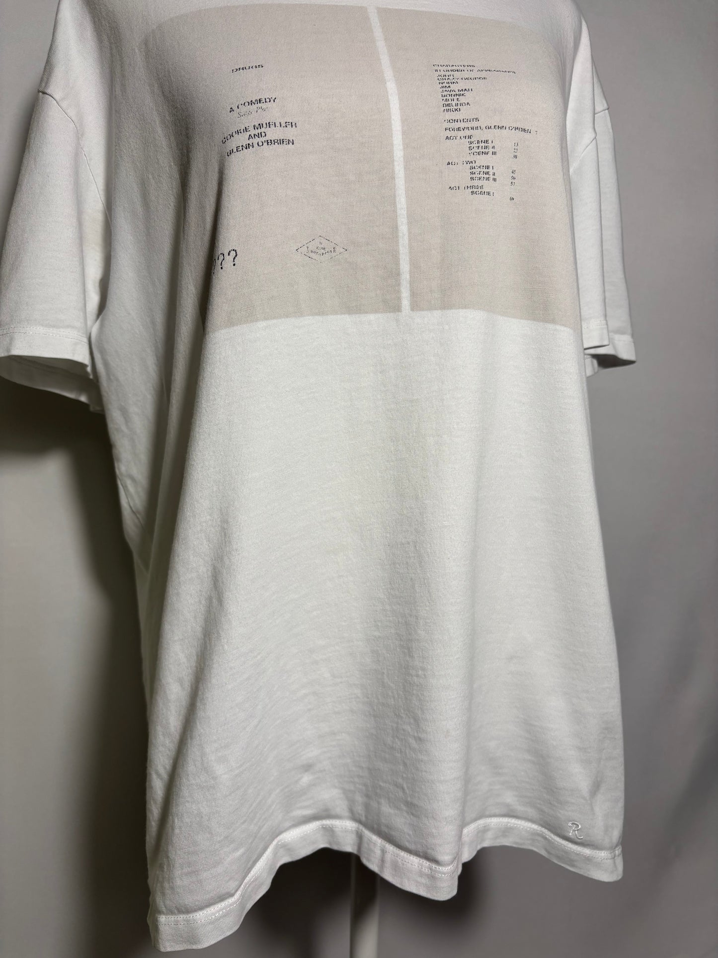 RAF SIMMONS Graphic Tee Shirt