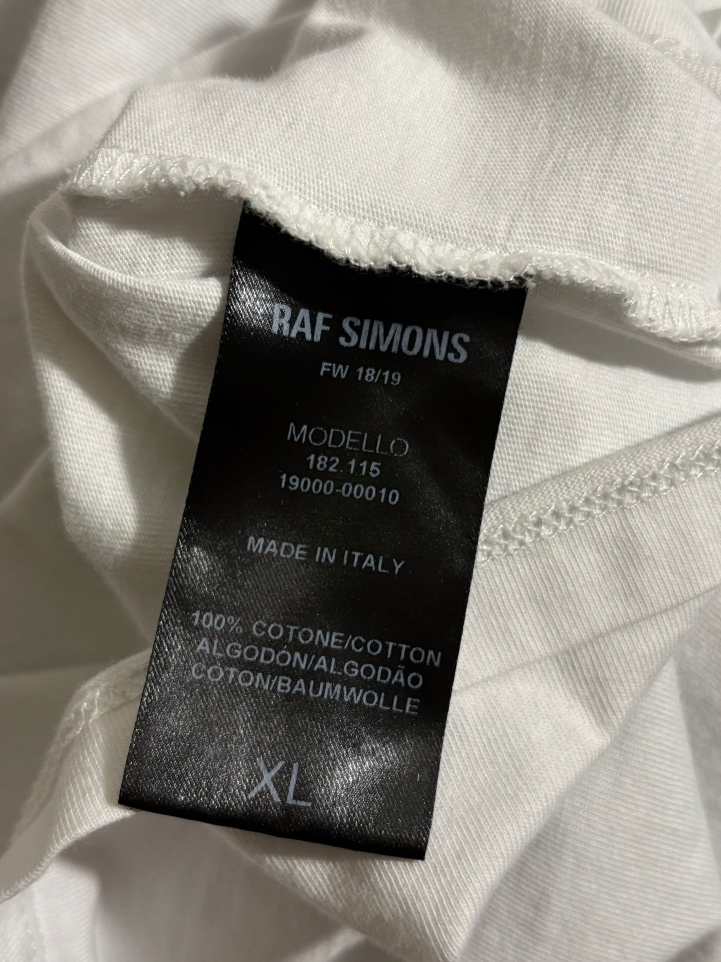 RAF SIMMONS Graphic Tee Shirt