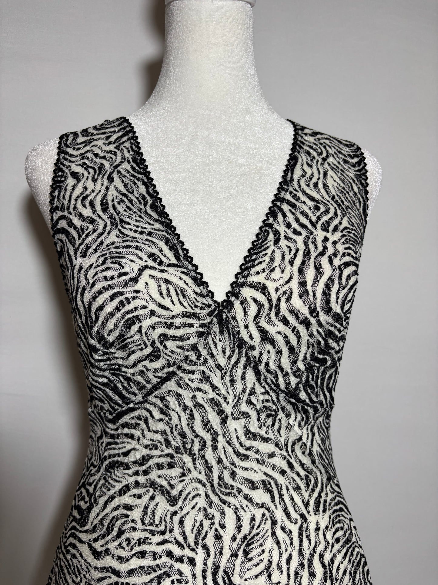 2000s Zebra Print Top