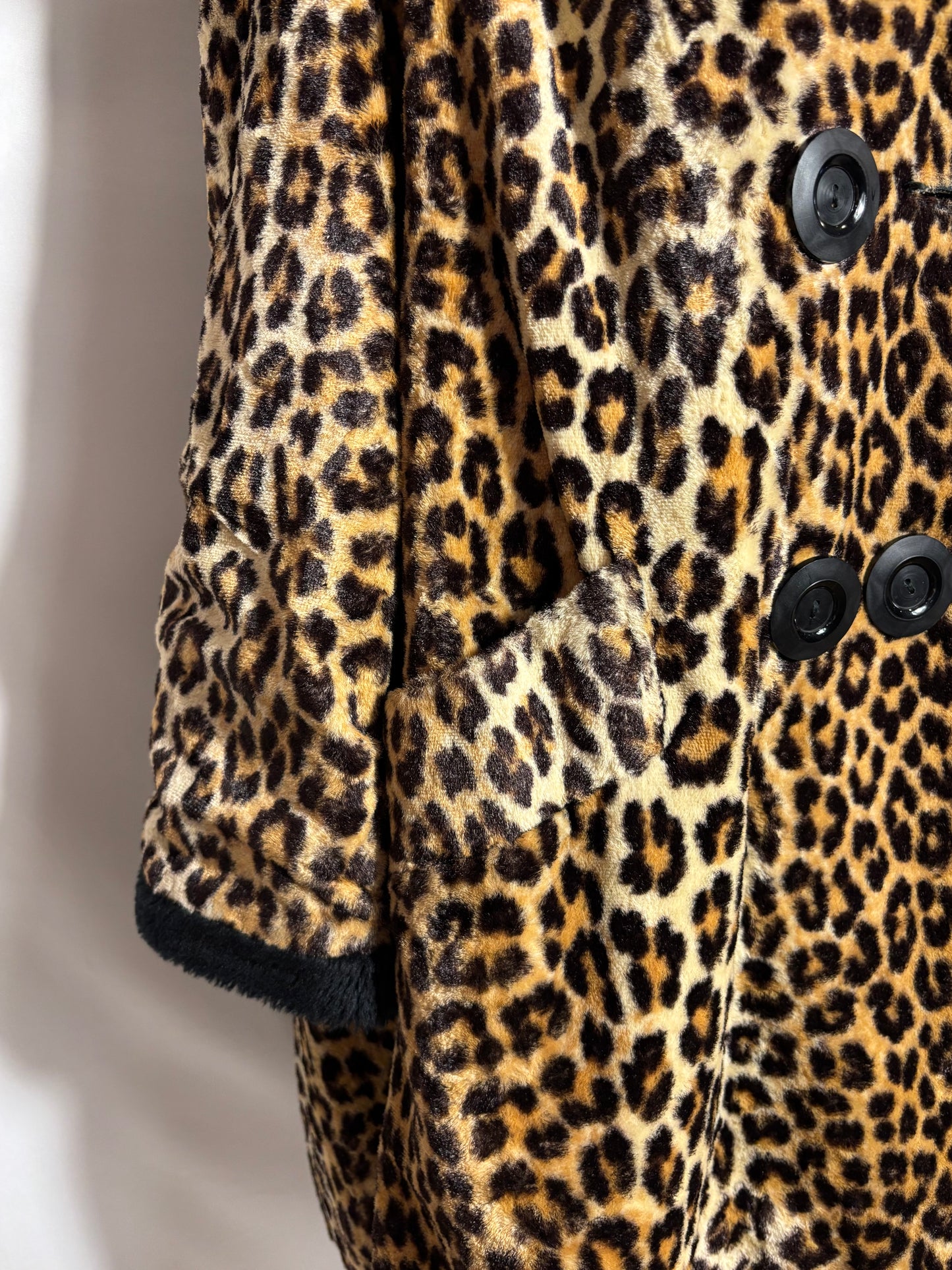 Leopard Print Fur Coat