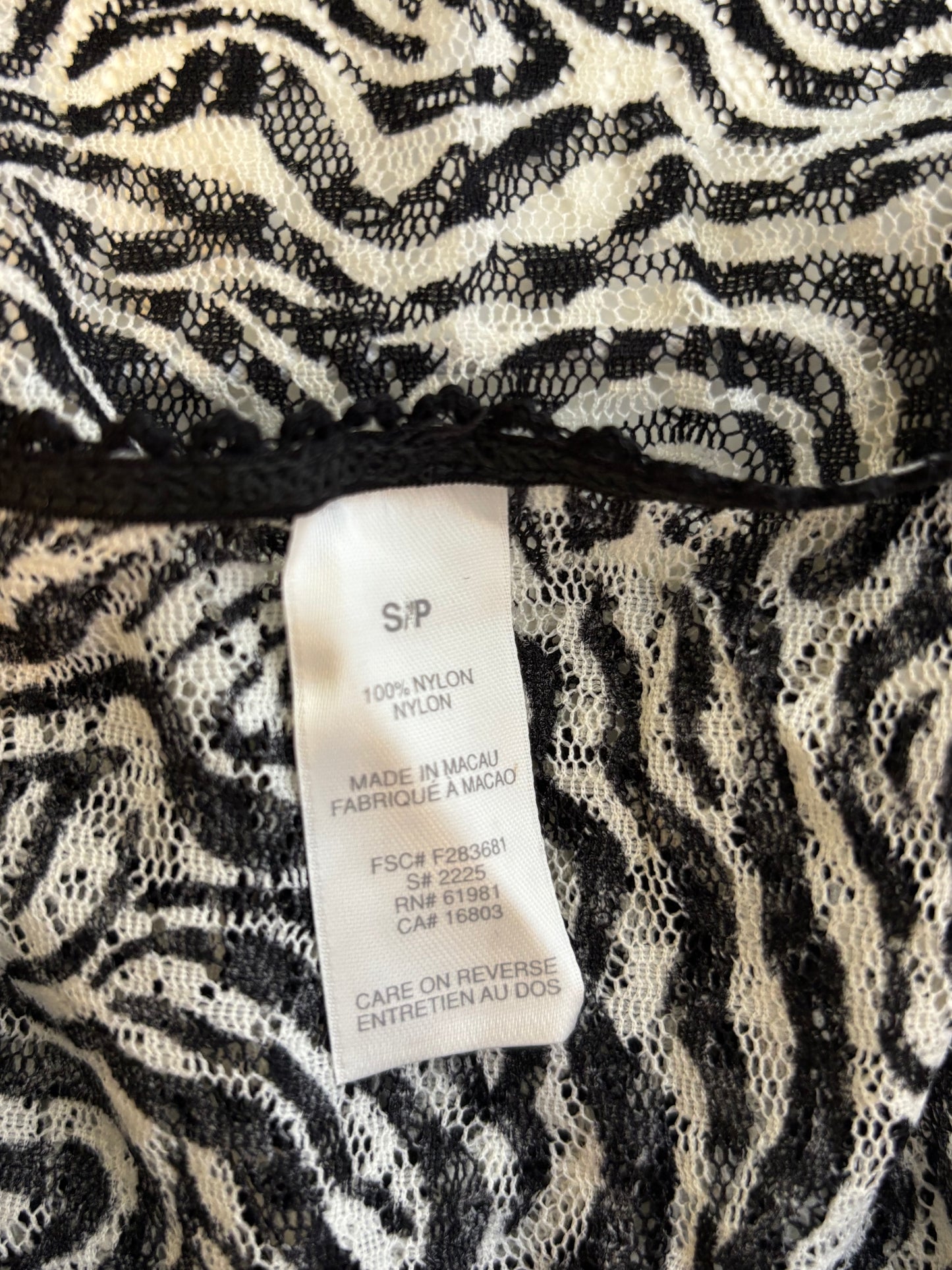 2000s Zebra Print Top