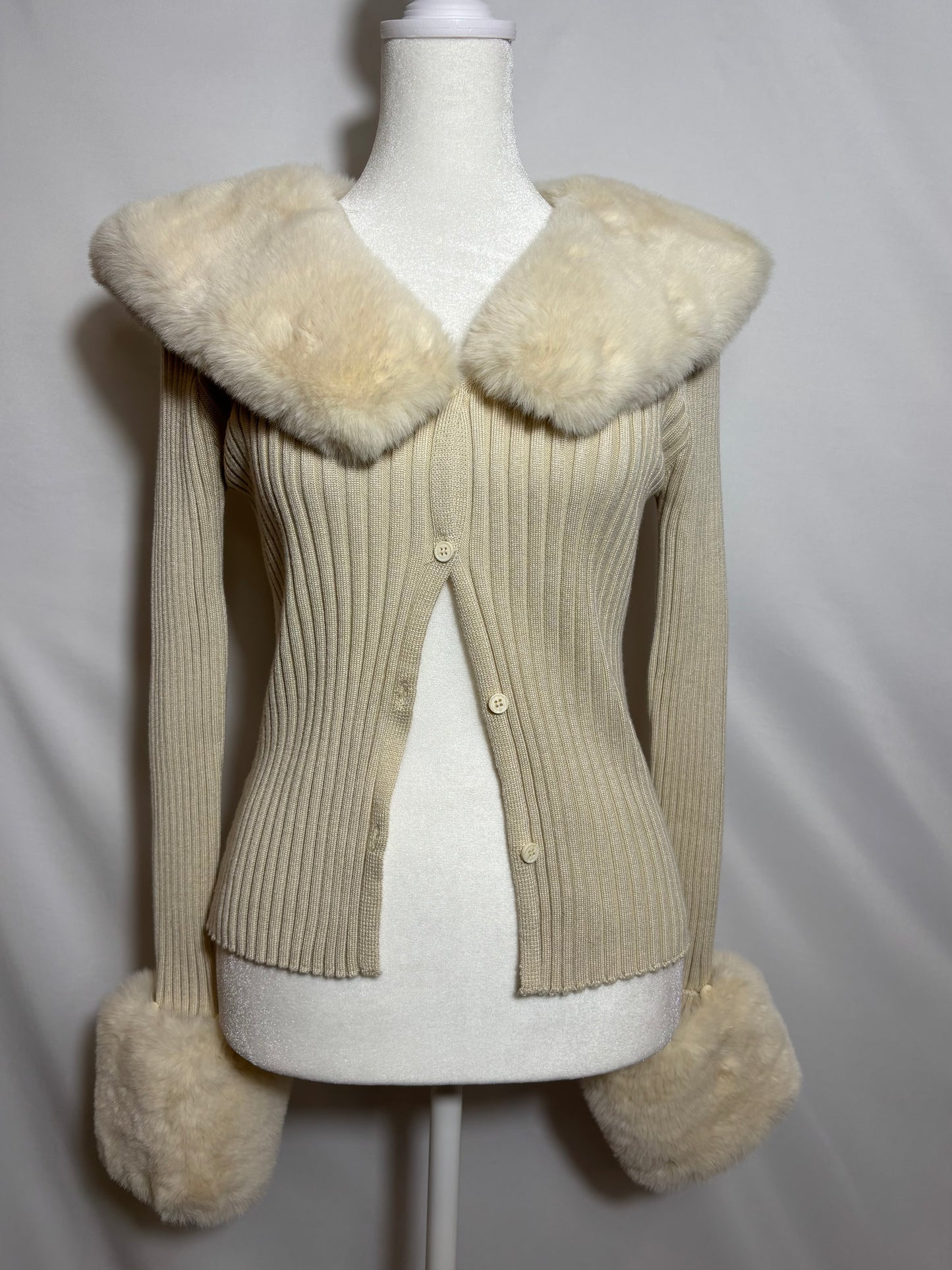 RedBerry Faux Fur Cardigan