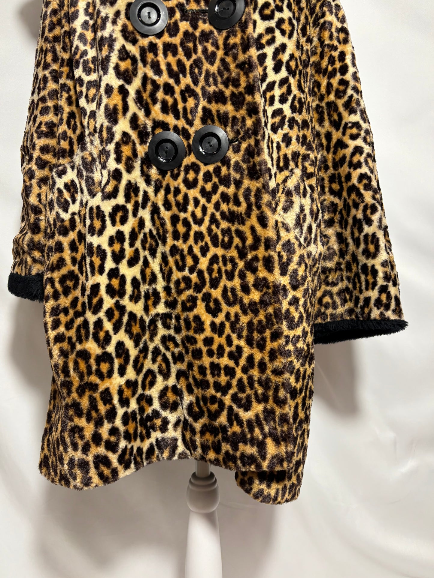 Leopard Print Fur Coat
