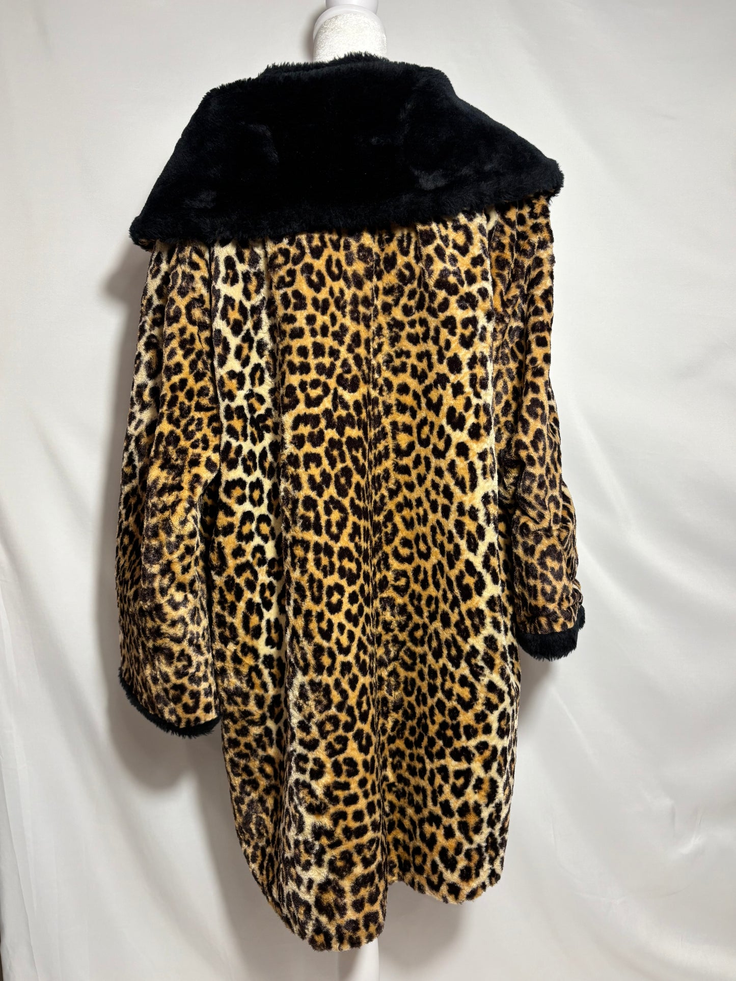 Leopard Print Fur Coat