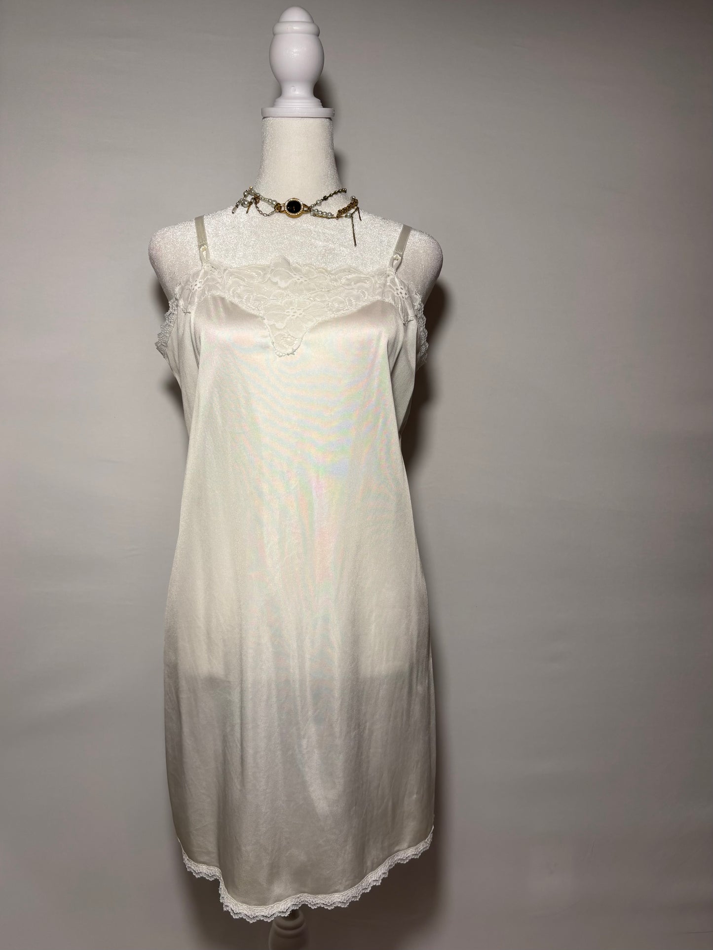 Vintage White Slip Dress