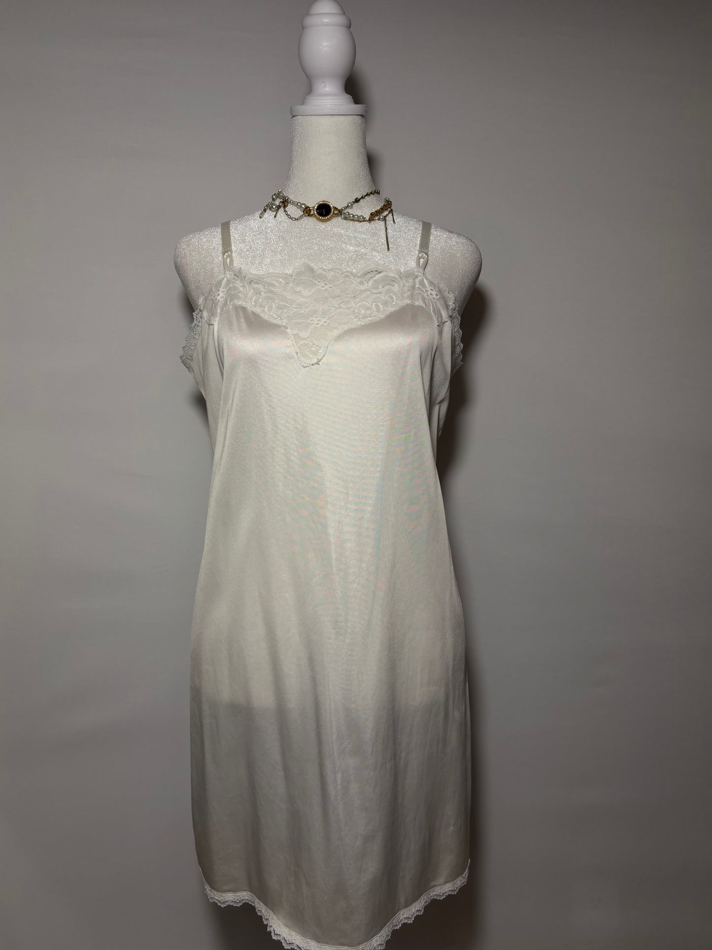 Vintage White Slip Dress